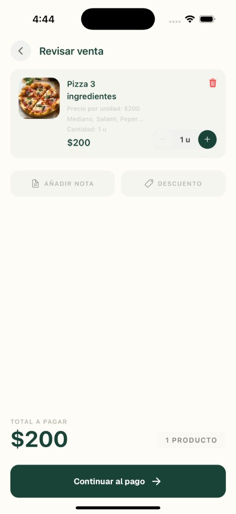 PuntoFast — revisar venta